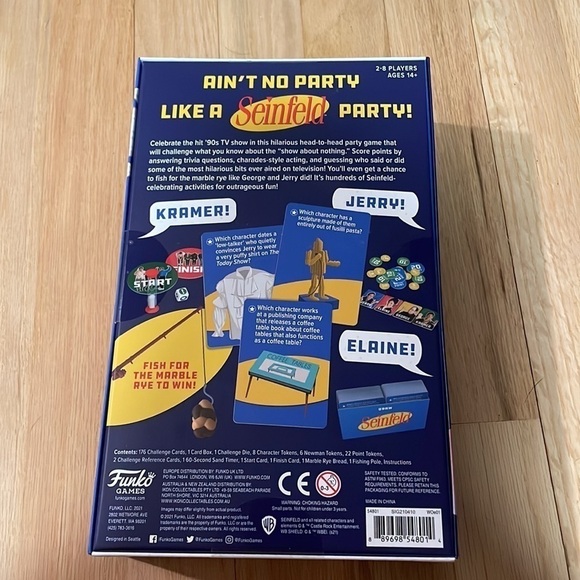 NEW Funko Seinfeld The Party Game About Nothing Trivia Blue Boxed - Picture 4 of 9